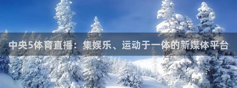 jrs柠檬体育：中央5体育直播：集娱乐、运动于一体的新媒体平台